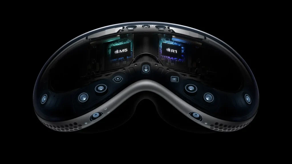 Imagen del interior de las Apple Vision Pro con el nuevo procesador M5.