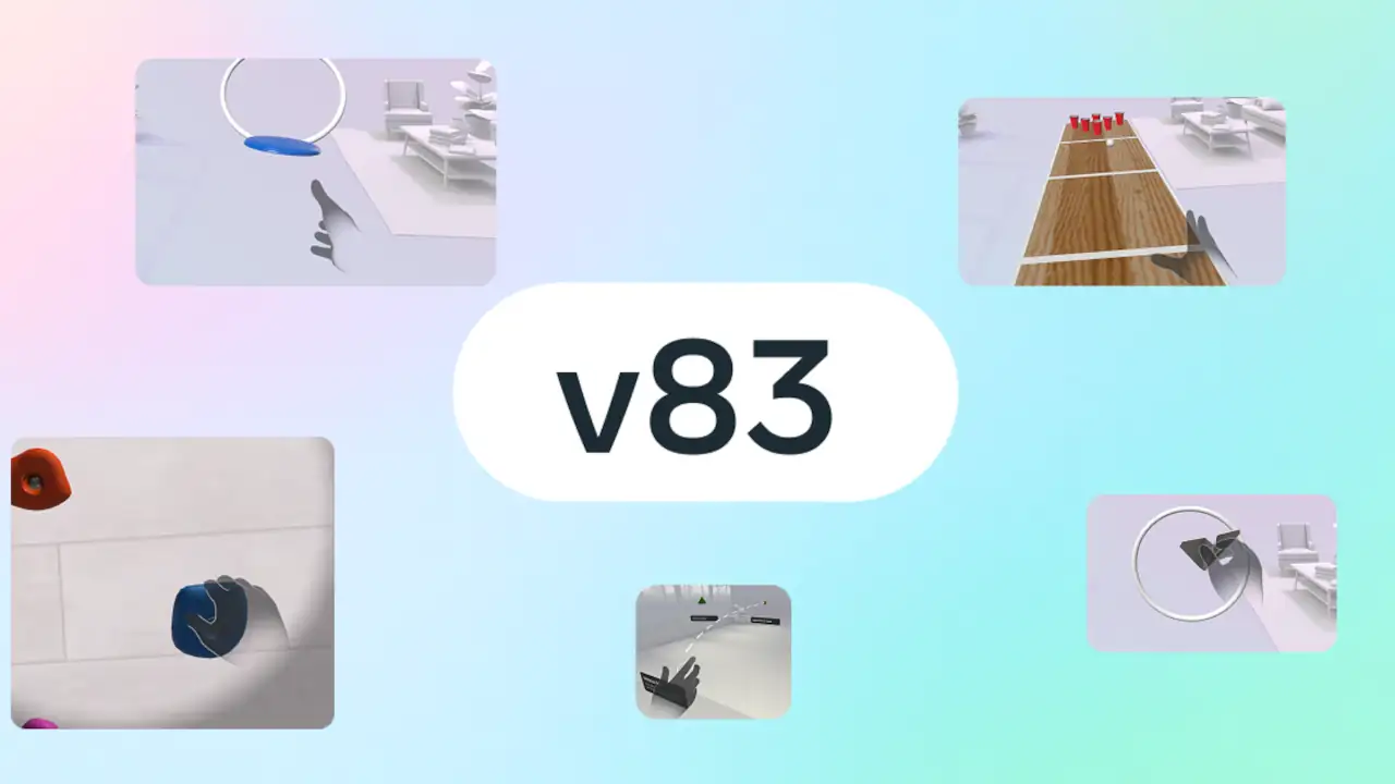 Imagen promocional de la versión de hand tracking v83 extraída de la web oficial de Meta.